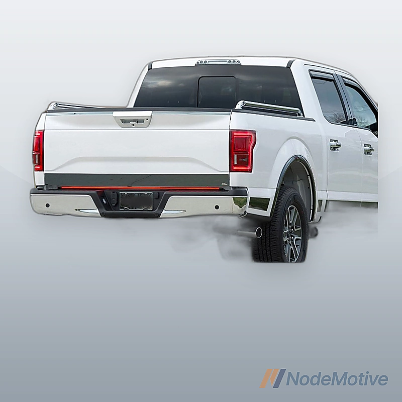 For 2015-2020 Ford F-150 W Tow Hitch W/ Park Holes Chrome Rear Bumper Assembly