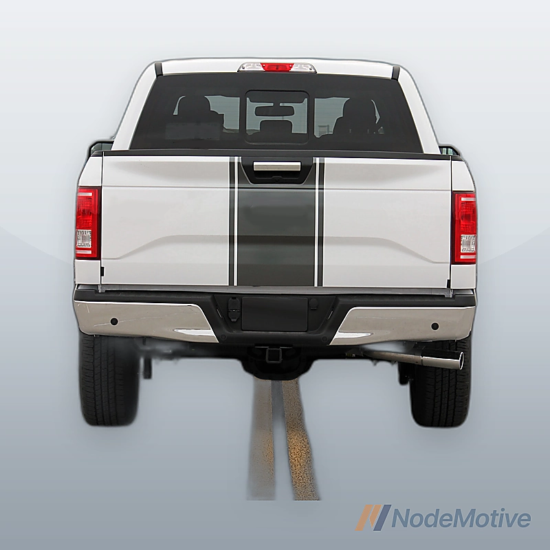 For 2015-2020 Ford F-150 W Tow Hitch W/ Park Holes Chrome Rear Bumper Assembly