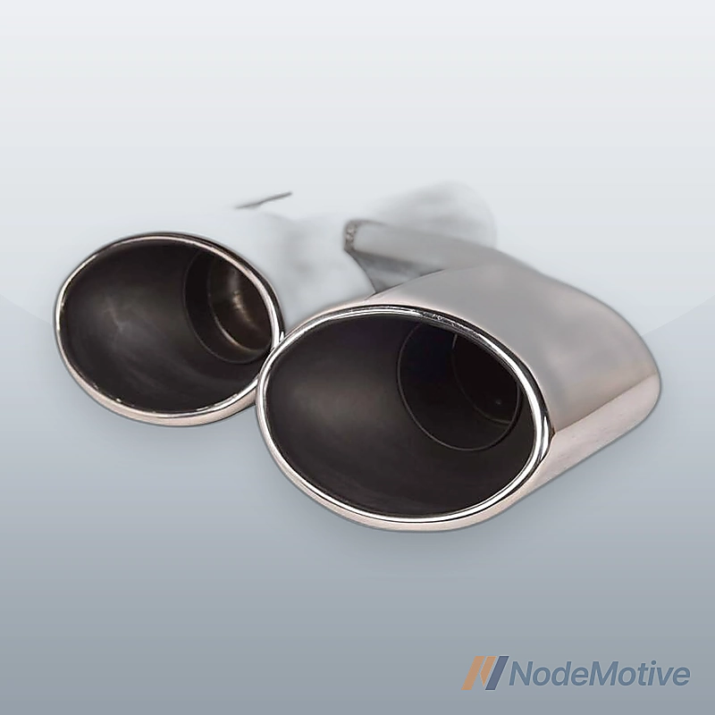 Pair For 2011-2014 Mercedes Benz W204 C Class AMG Pipe Decoration Tip