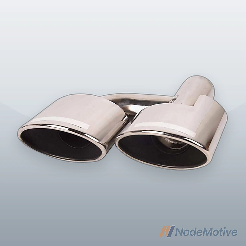 Pair For 2011-2014 Mercedes Benz W204 C Class AMG Pipe Decoration Tip