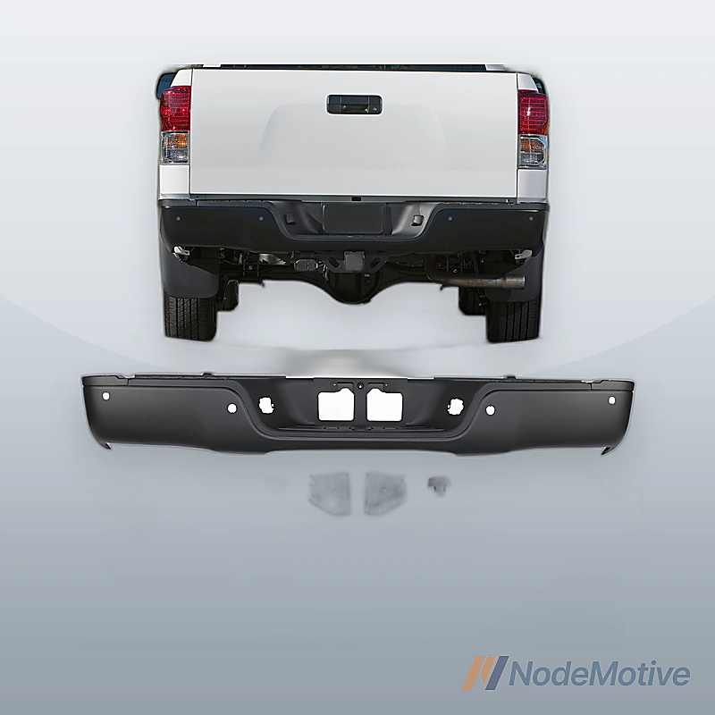 Complete Rear Bumper Assembly For 2007-2013 Toyota Tundra With Sensor Holes