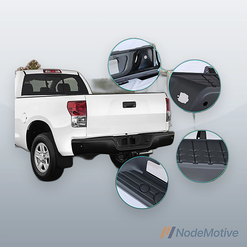 Complete Rear Bumper Assembly For 2007-2013 Toyota Tundra With Sensor Holes