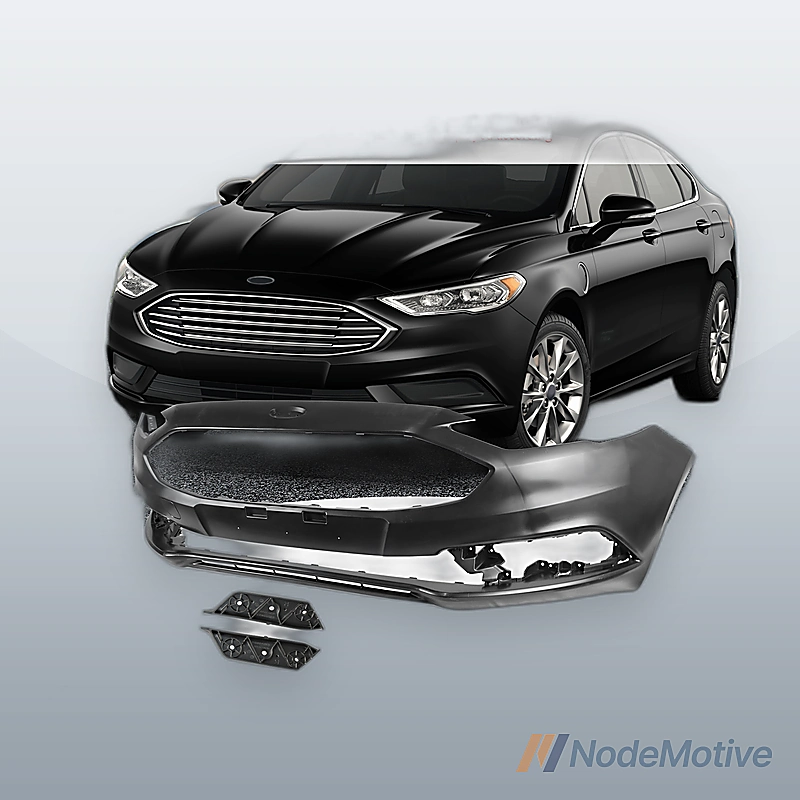 Black Front Bumper Plastic For 2017-2018 Ford Fusion
