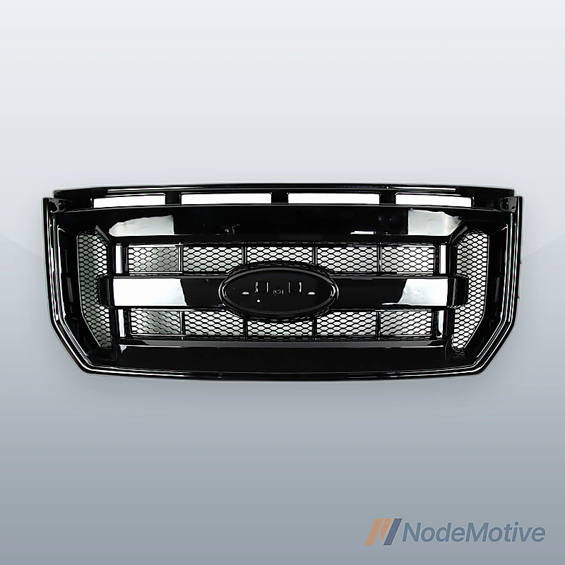 Car Front Grill for 15-17 Ford F-150,Gloss Black Grille