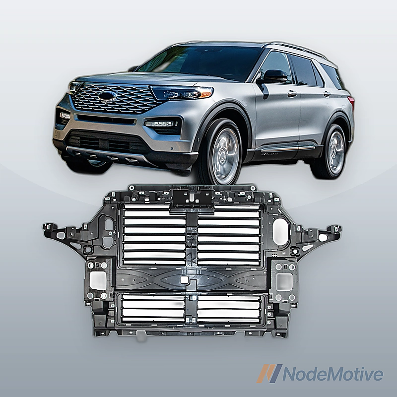 Bumper Radiator Support Air Grille Shutter W/O Motor For 2020-2022 Ford Explorer
