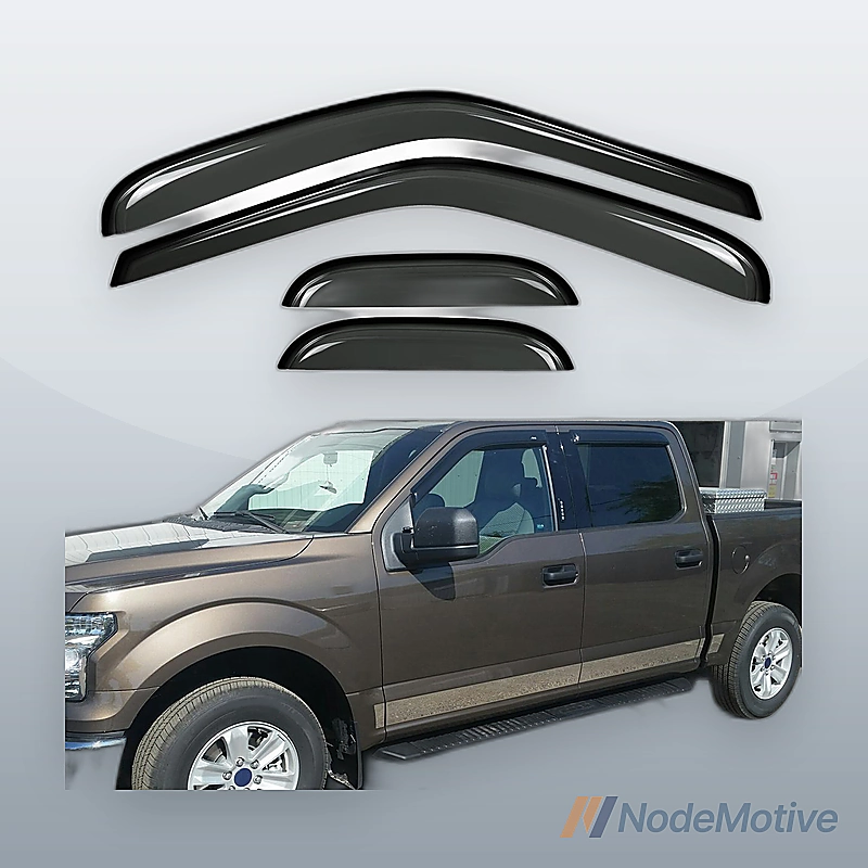 4pcs For 97-03 F150 97-99 F250 Light Duty Super/Extended Cab Guard Window Visors