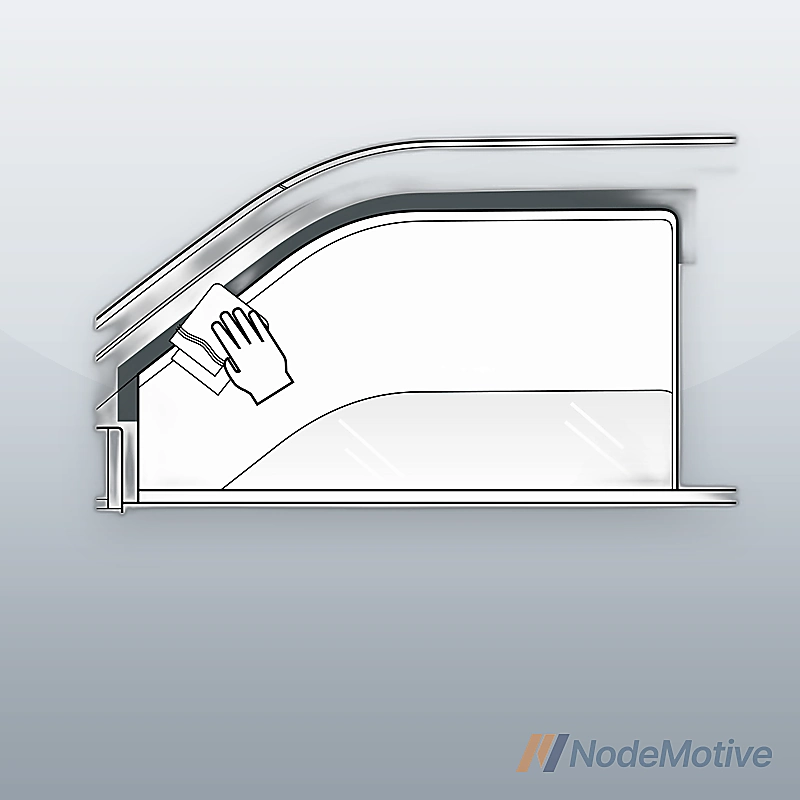 4pcs For 97-03 F150 97-99 F250 Light Duty Super/Extended Cab Guard Window Visors