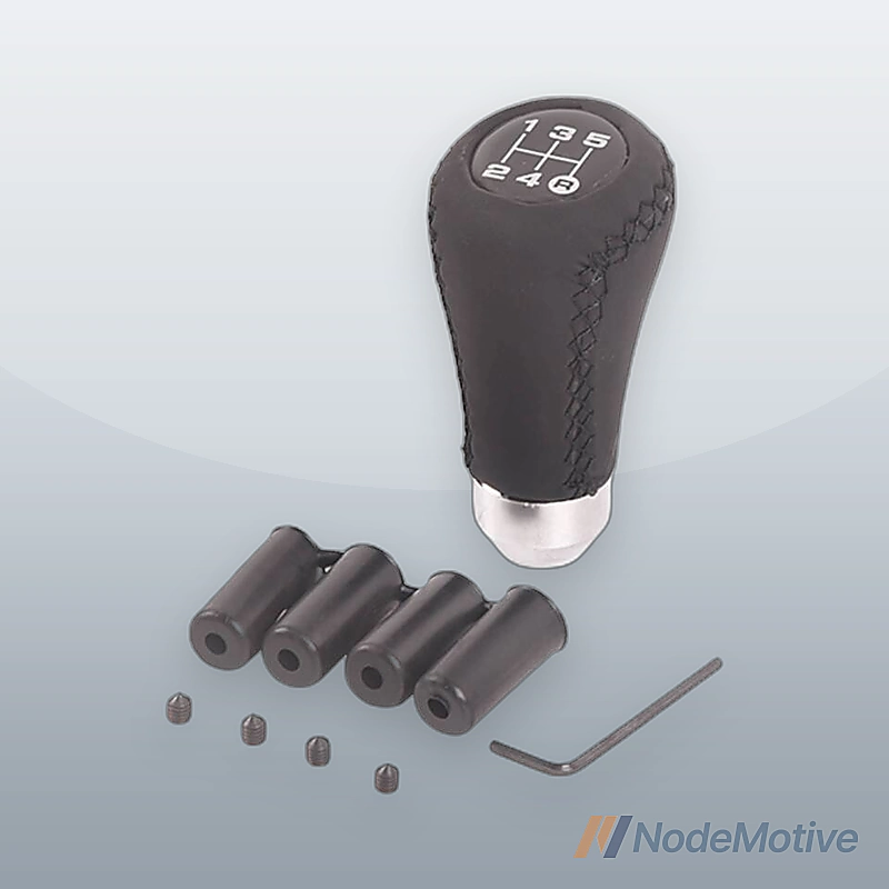5 Speed Car Manual Shift Knob Gear Stick Shifter Lever Leather Universal
