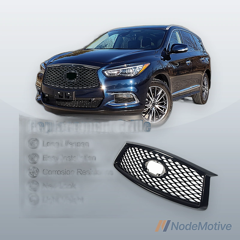 Front Grill for 2019-2022 INFINITI QX50 Gloss Black