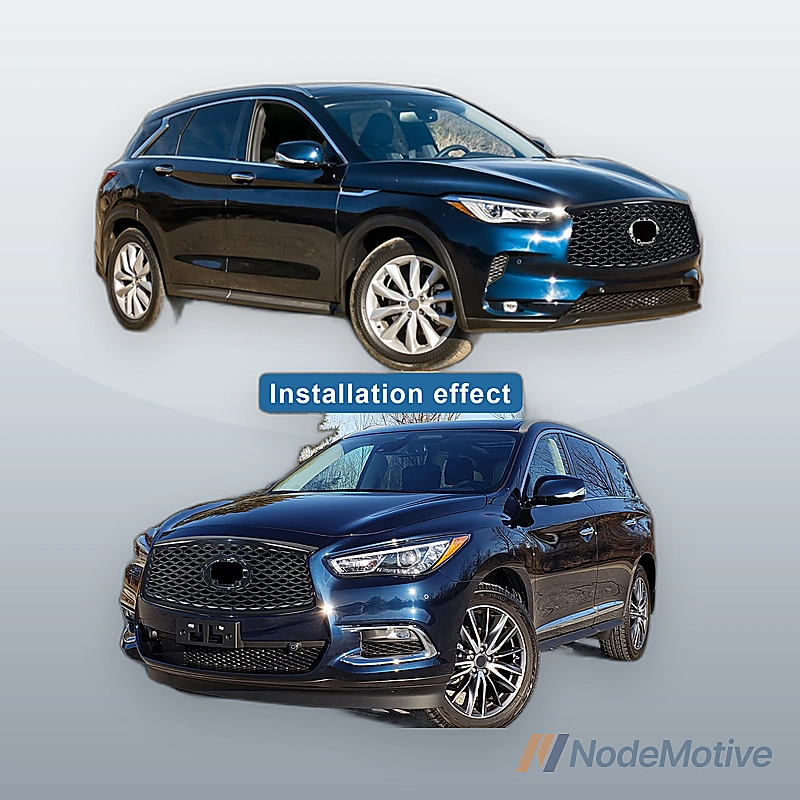 Front Grill for 2019-2022 INFINITI QX50 Gloss Black