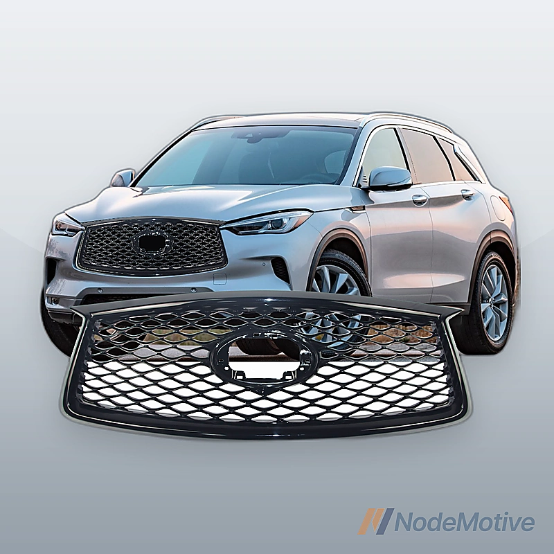 Front Grill for 2019-2022 INFINITI QX50 Gloss Black
