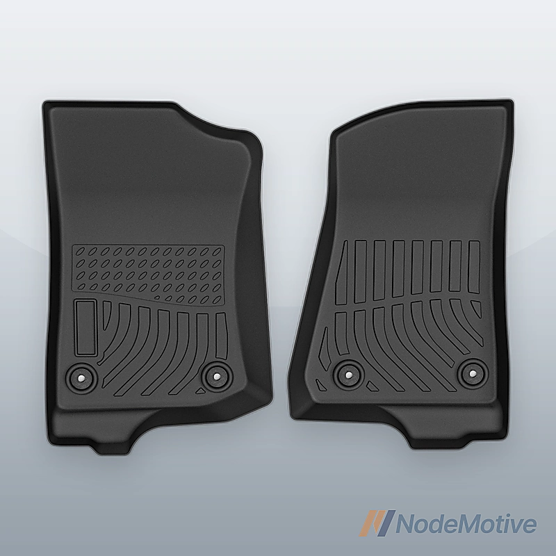 Car Floor Mats for 18-23 Jeep Wrangler Unlimited JL4-Door All Weather TPE Rubber