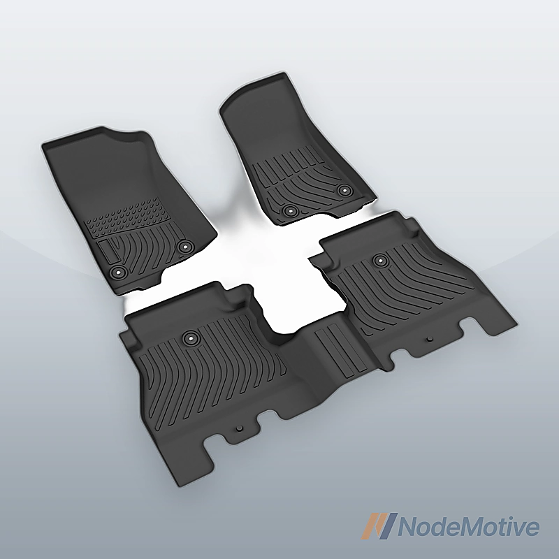 Car Floor Mats for 18-23 Jeep Wrangler Unlimited JL4-Door All Weather TPE Rubber