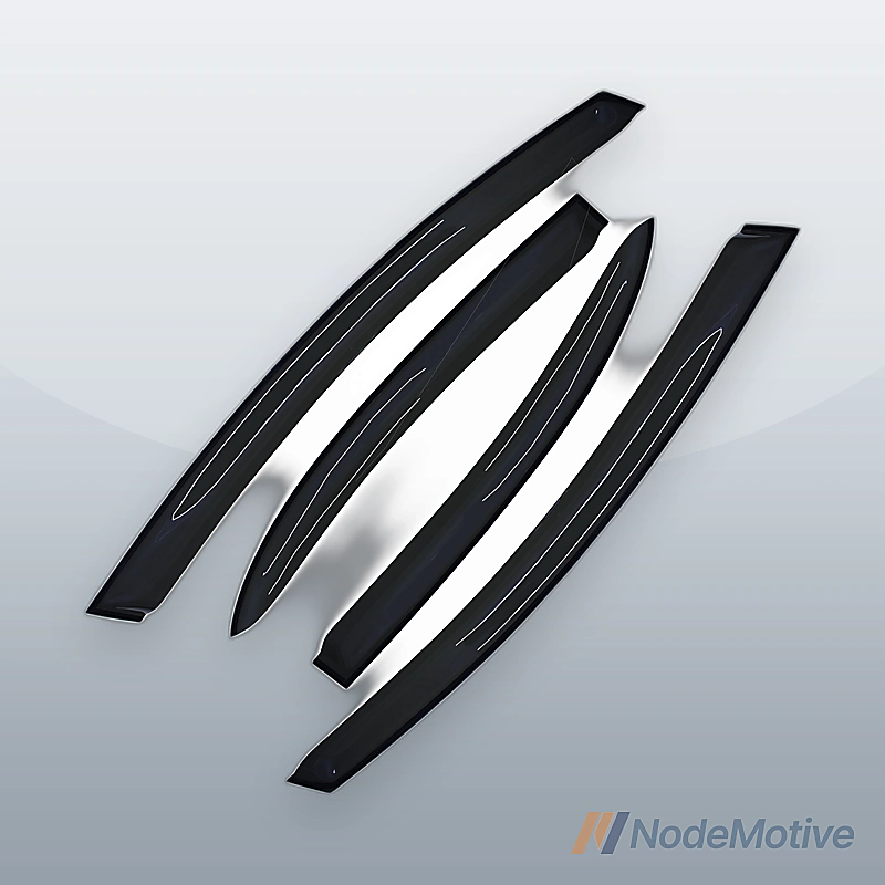 4pcs Out Channel Sun Rain Vent For 06-11 Honda Civic 4-Door Sedan