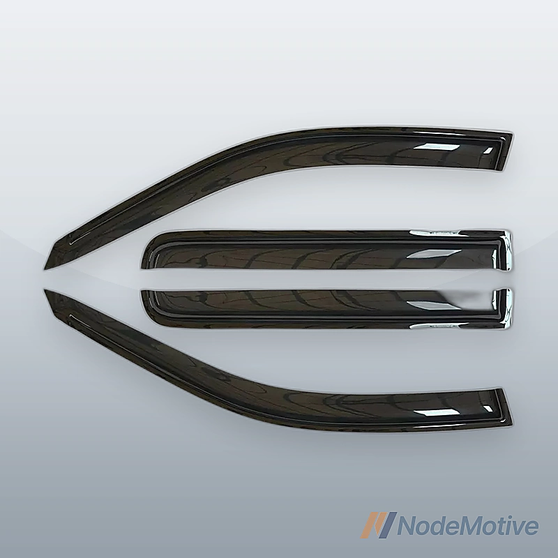 4Pcs Window Rain Guards Deflectors Window Visor For 2007 - 2008 Honda Fit