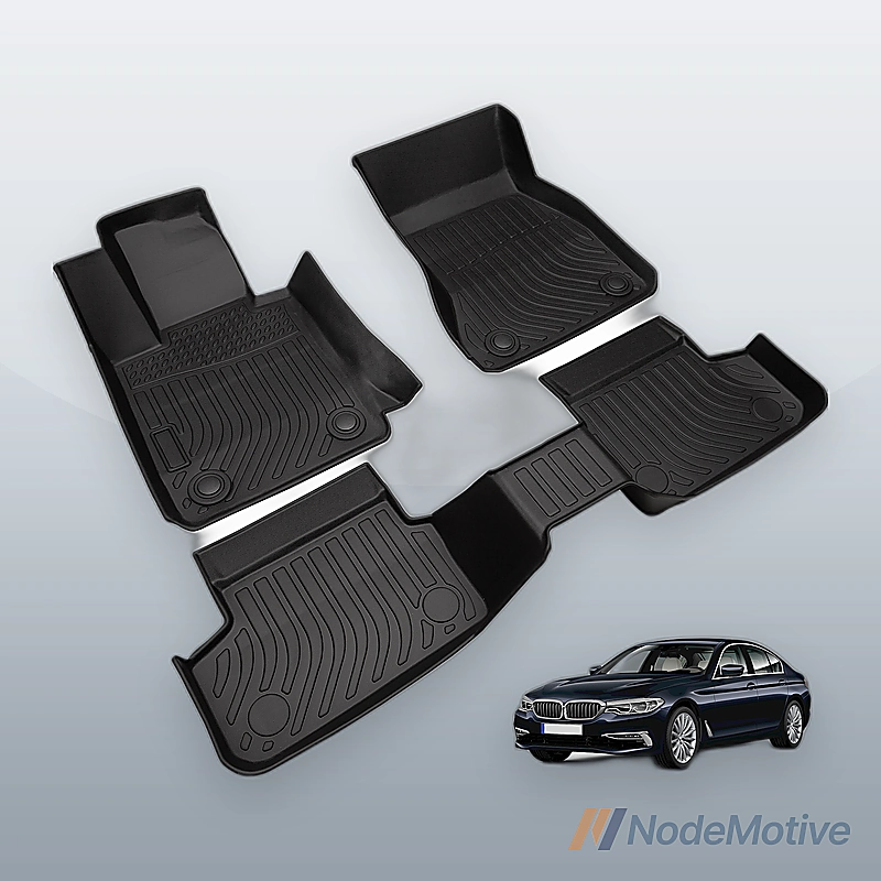 Fits 17-23 BMW 5-Series G30 TPE 3D Molded Floor Mats All Weather Liners 3PCS