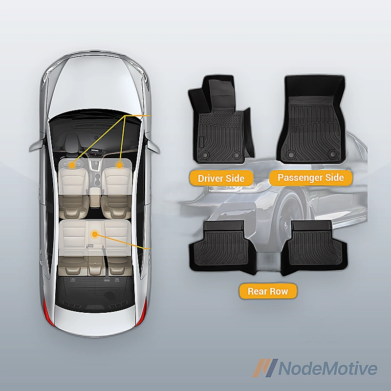 Fits 17-23 BMW 5-Series G30 TPE 3D Molded Floor Mats All Weather Liners 3PCS