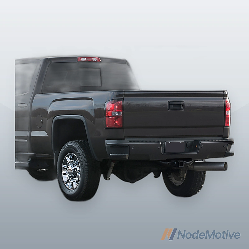 For 15-19 Silverado Sierra 2500 3500 Black Rear Step Bumper w/ Sensor Holes