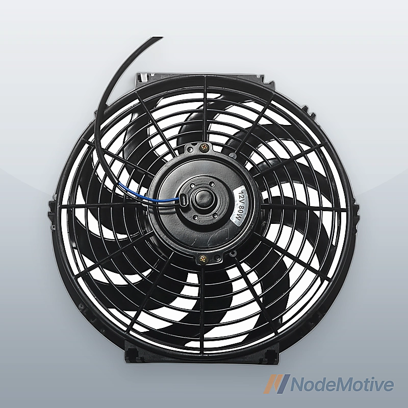2PCS 12\" Universal Slim Fan Push Pull Radiator Cooling 12V w/Mount Kit