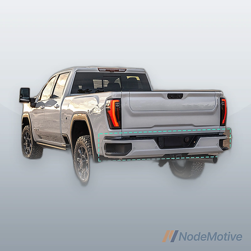 Chrome Rear Bumper Assembly for 2015-2019 Silverado Sierra 2500 3500 w/ Park