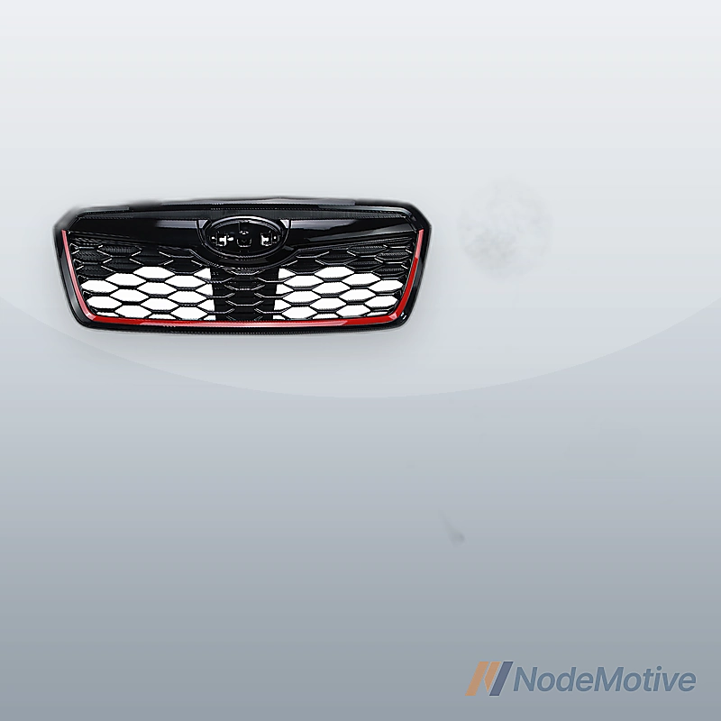 Honeycomb Front Grill for 2019-2021 Subaru Forester w/Camera Hole Gloss Black