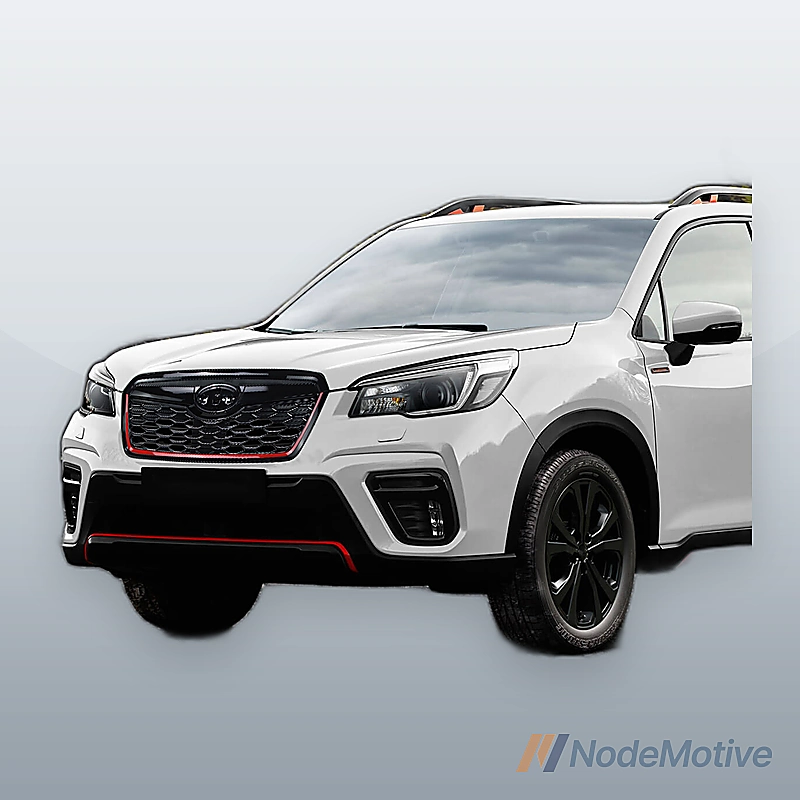 Honeycomb Front Grill for 2019-2021 Subaru Forester w/Camera Hole Gloss Black