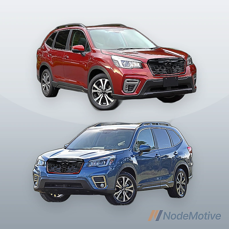 Honeycomb Front Grill for 2019-2021 Subaru Forester w/Camera Hole Gloss Black