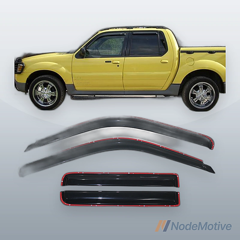4pcs For Explorer Sport Trac Mountaineer Sun Rain Guard Window Visors