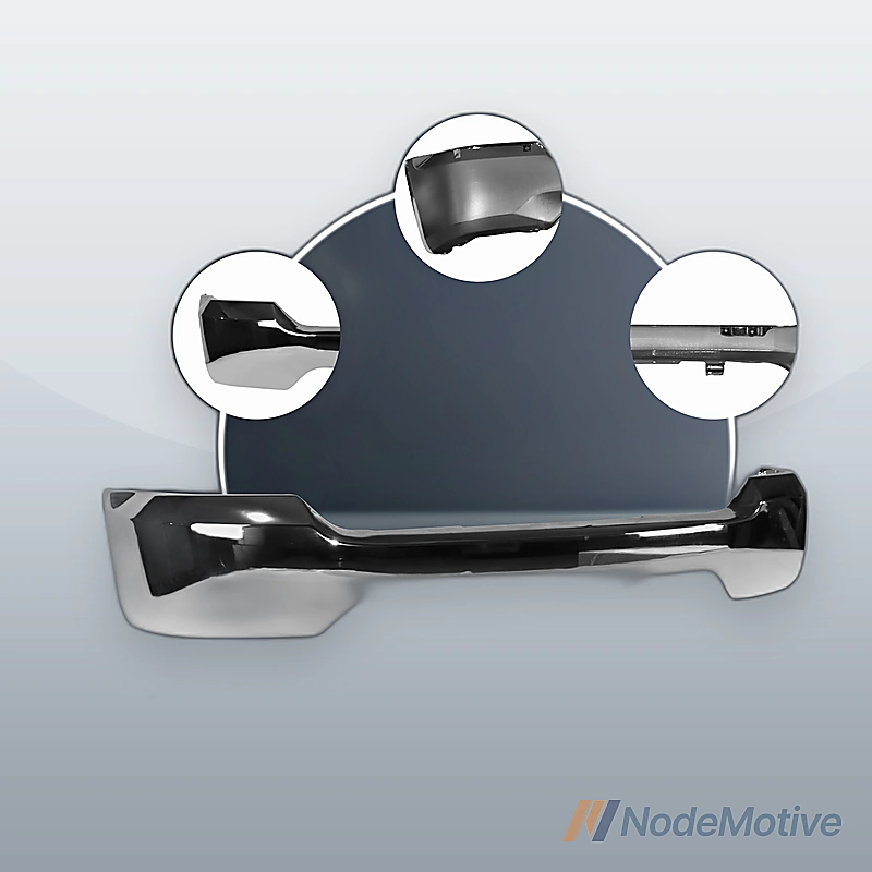 Front Bumper Face Bar for Silverado 1500 w/o Sensor Fog Light Holes 16-19 Chrome