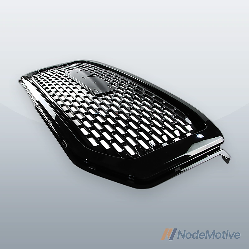 Car Front Grill for 2015-2018 GMC Yukon Yukon XL,Gloss Black Grille