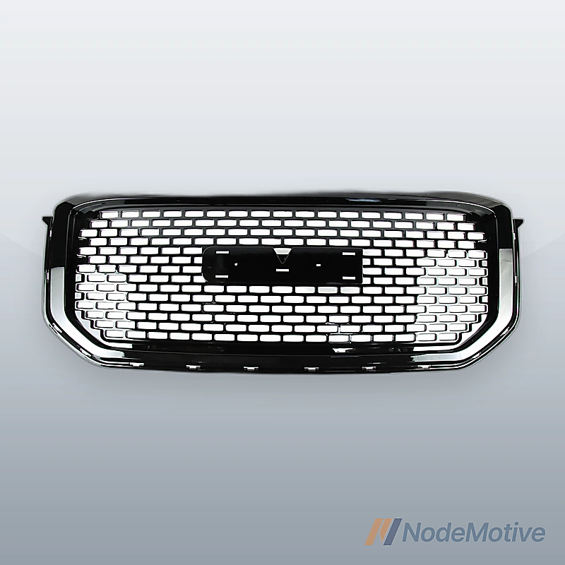 Car Front Grill for 2015-2018 GMC Yukon Yukon XL,Gloss Black Grille