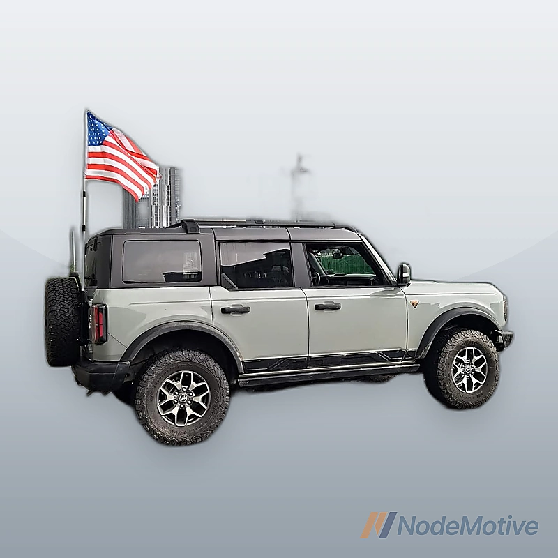 Flagpole Bracket Multi-Function Tailgate Hinge Mounted for Ford Bronco 21-23