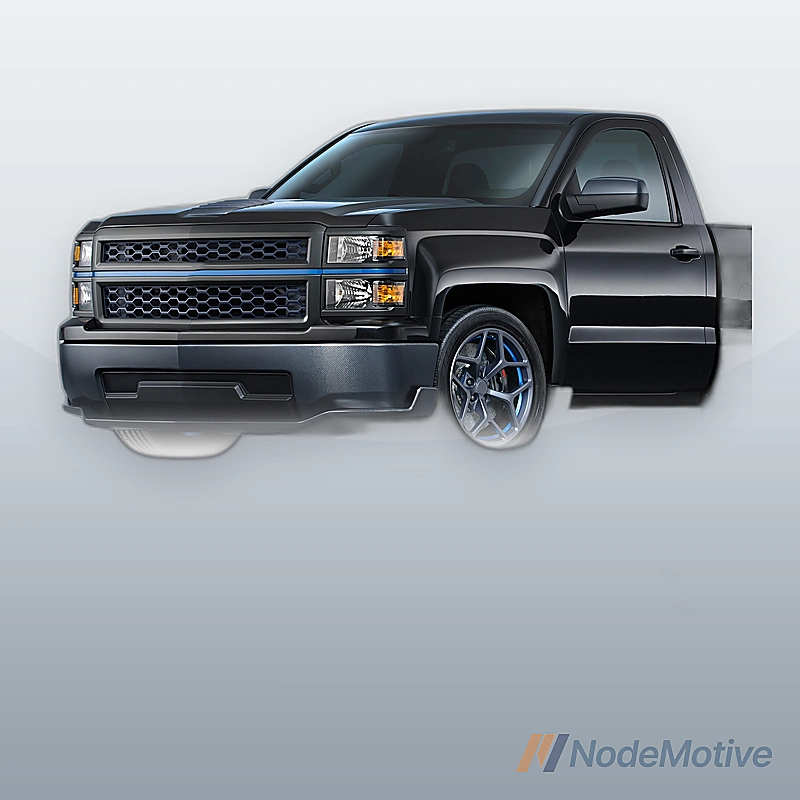 For 07-19 Silverado/Sierra Regular Cab 6\"Side Step Nerf Bar Running Board Chrome
