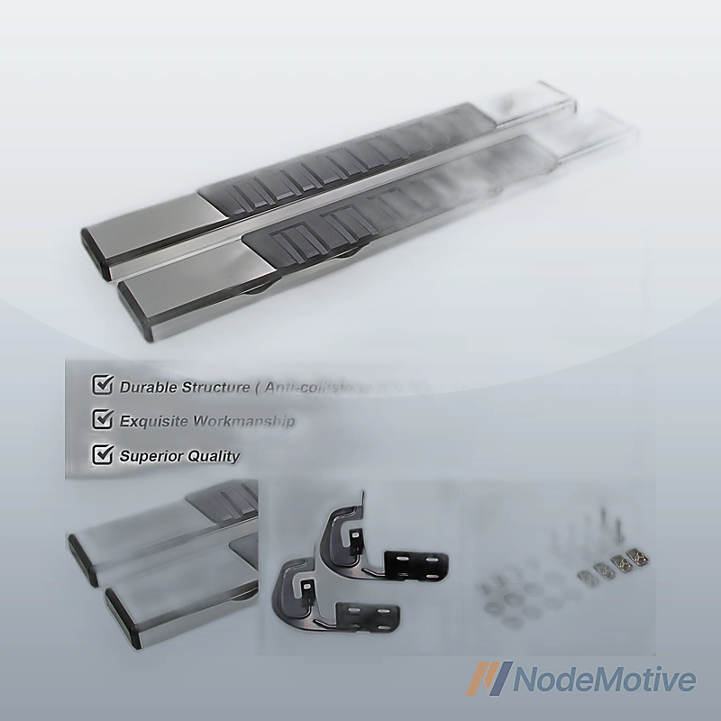 For 07-19 Silverado/Sierra Regular Cab 6\"Side Step Nerf Bar Running Board Chrome