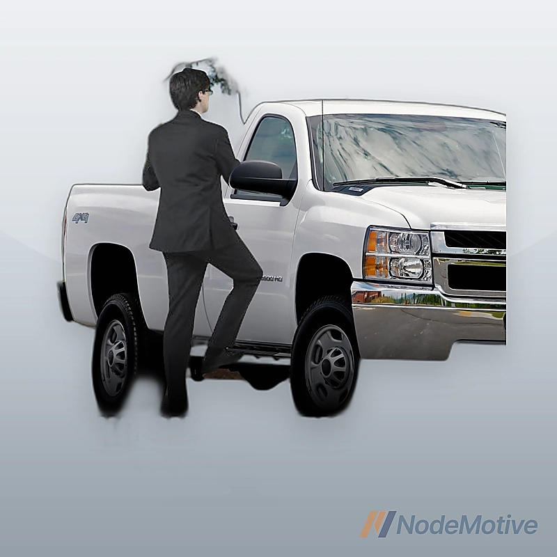For 07-19 Silverado/Sierra Regular Cab 6\"Side Step Nerf Bar Running Board Chrome