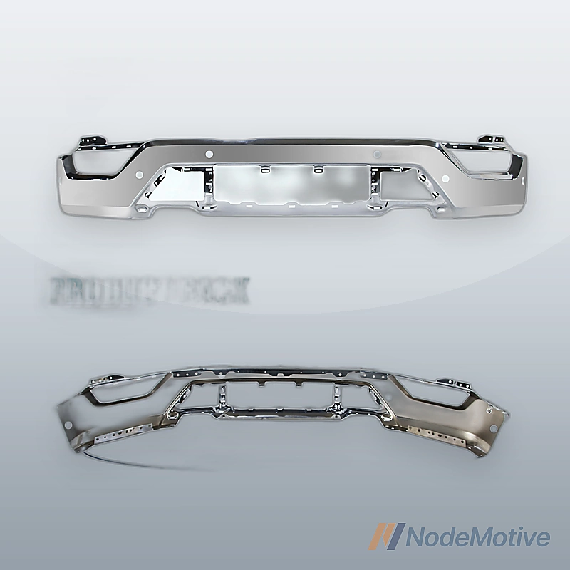 Chrome Front Bumper Face Bar For 21-23 Ford F150 W/Sensor Holes