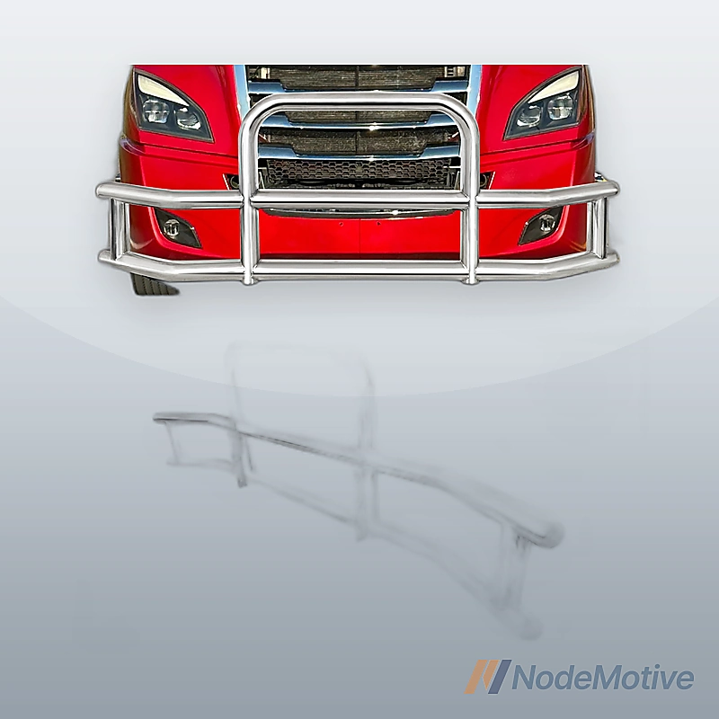 Front Bumper Deer Guard for Freightliner Cascadia 2018-2022 with Bracket