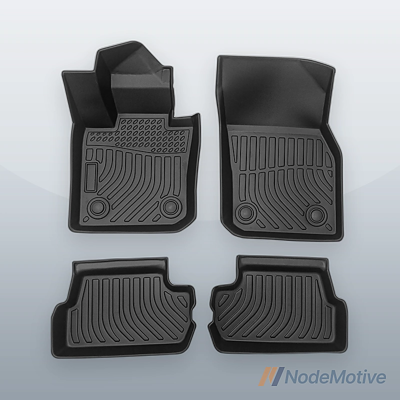 Car Floor Mats for 2014-2022 MINI Hardtop 2 Door Black All-Weather TPE Rubber